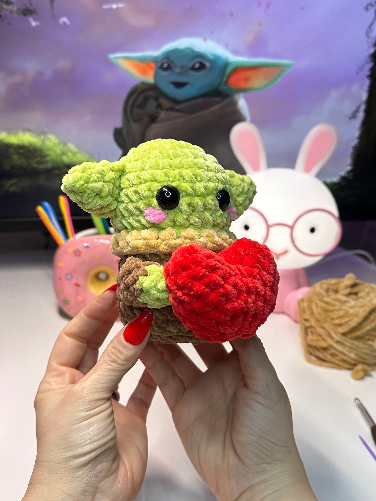 Grogu avec un cœur ❤️