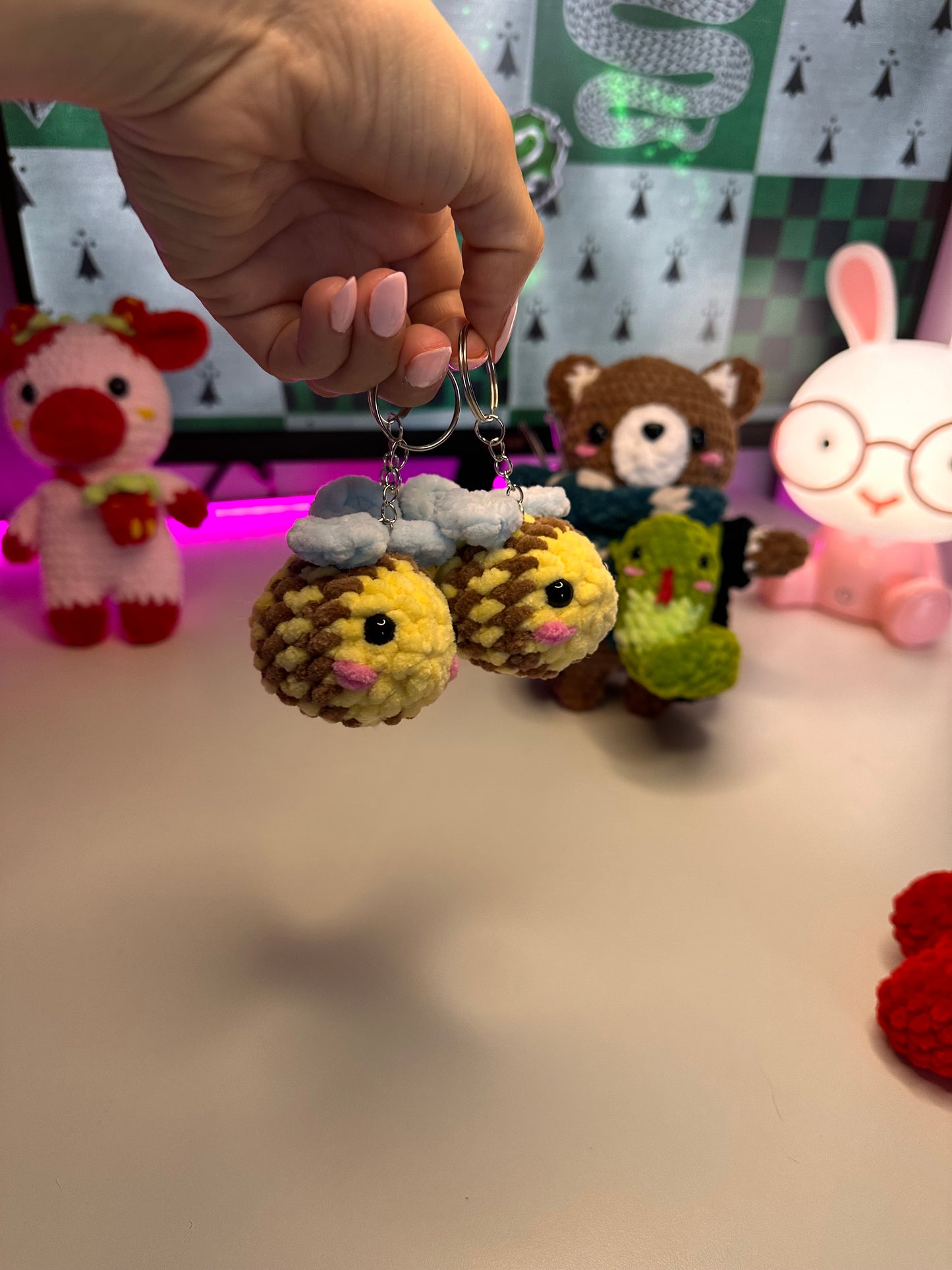Porte clefs abeille