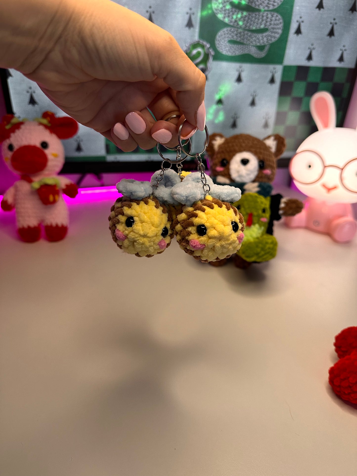 Porte clefs abeille