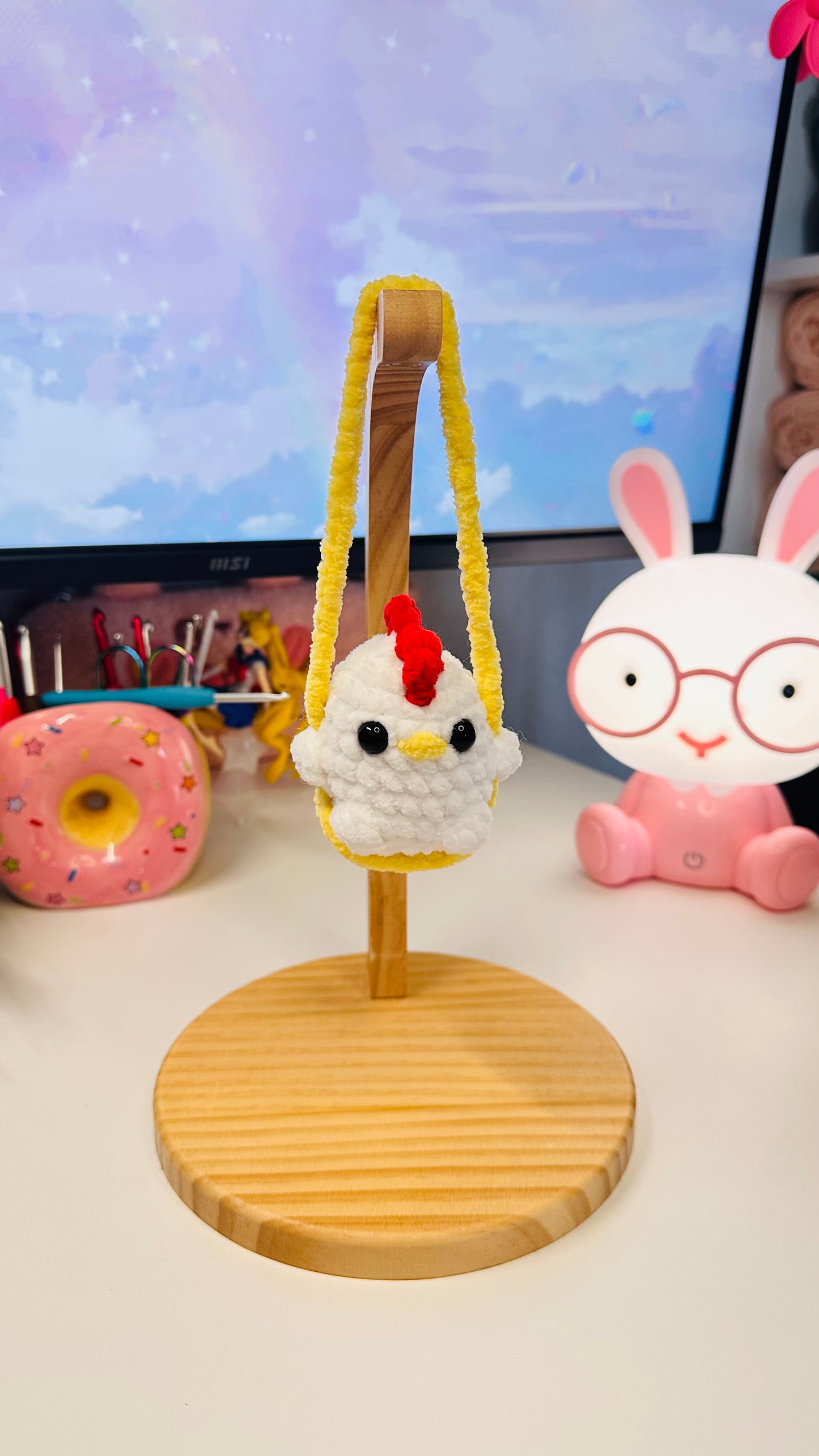 Poule pour rétroviseur 🐔