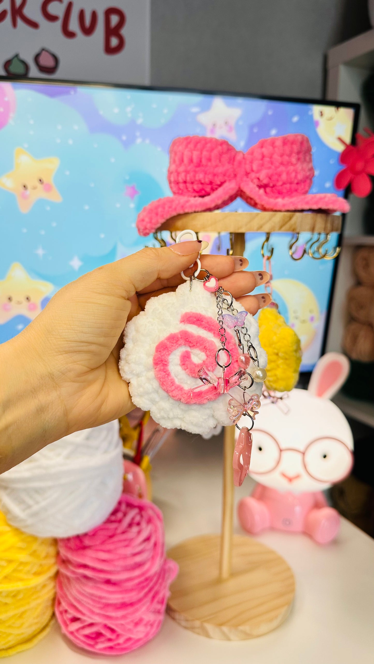 Porte-clef breloques et peluches