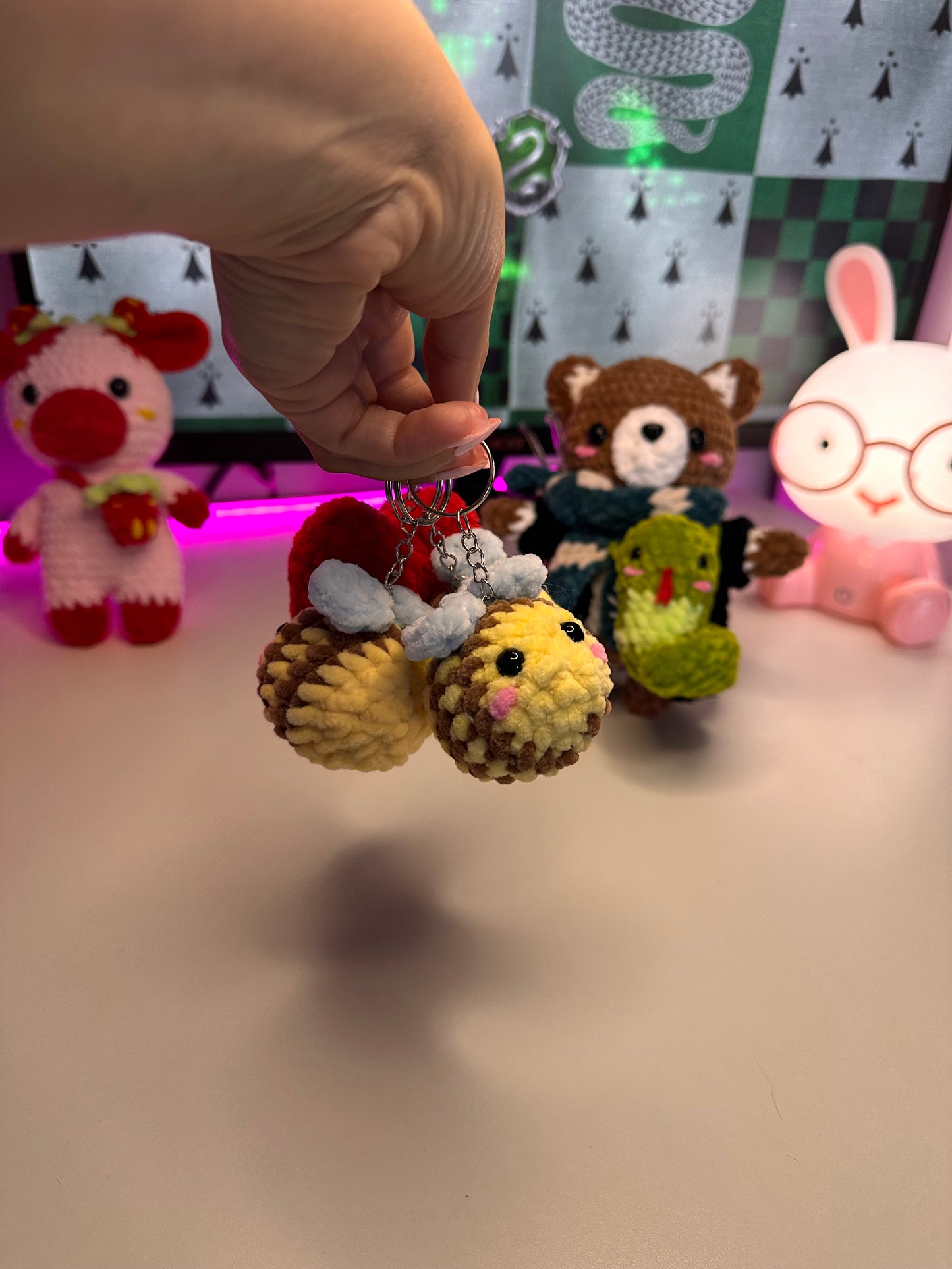 Porte clefs abeille