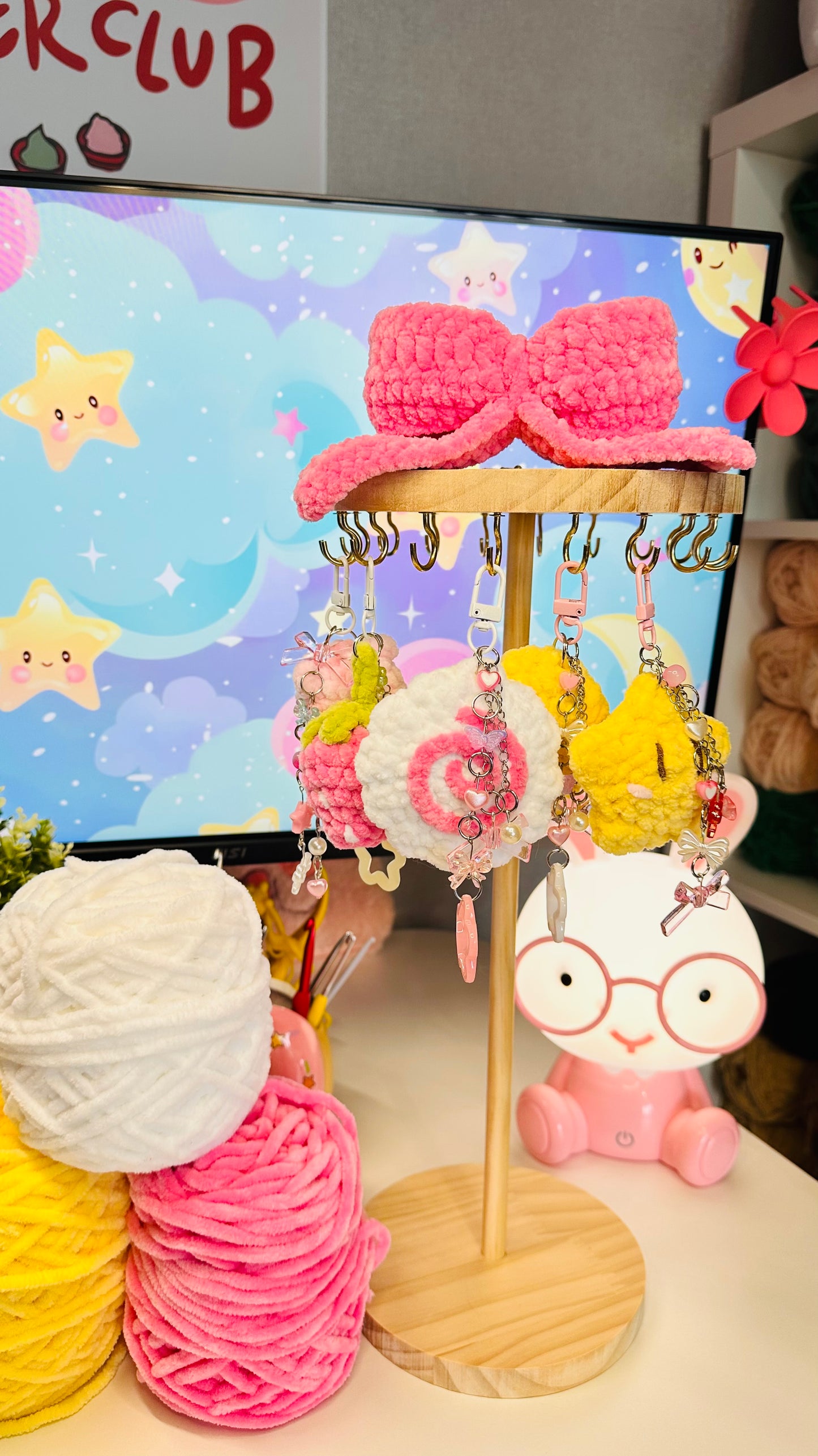 Porte-clef breloques et peluches